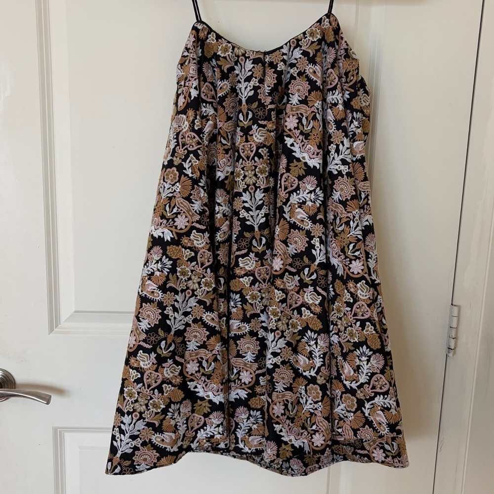 Caroline Constas Embroidered Floral Strapless Dress - Picture 3 of 5